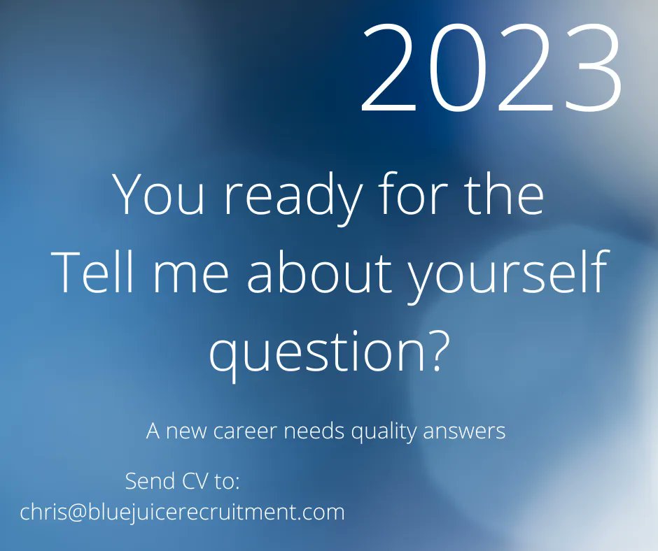 chrisbluejuice's tweet image. Maybe a new career 2023
Do you have a answer?
#answeringinterviewquestions #trickyinterviewquestions #howtoanswerinterviewquestions