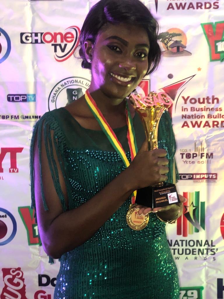 AffinityGhana's tweet photo. Congratulations to our awesome Sales Manager - Retail Banking, Amanda Owusuwaa McSamuel, for winning the award of 'Most Exceptional Youth In Banking' at the 2022 Youth In Business &amp; Nation Building Awards! We're so proud of you! https://t.co/AZeCWl3Zuq