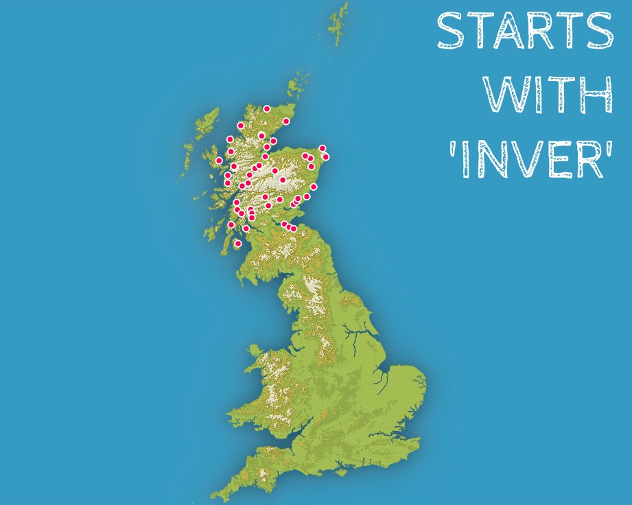 Alasdair Rae on Twitter "same goes for Aber, Inver, mouth (Aberford