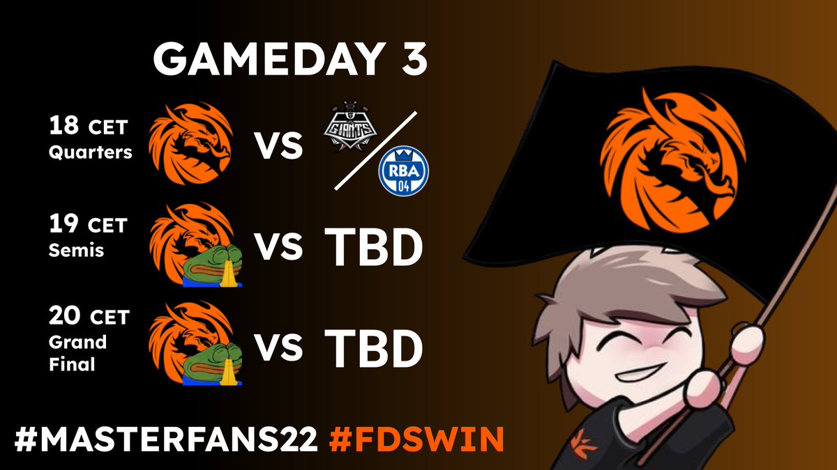 FDS_Dragons's tweet photo. PLAYOFFS TIME! #FDSWIN 💪🔥

Catch our attempt at grabbing that sweet #MasterFans22 trophy tonight at https://t.co/G4lLDmSw7j 🏆 https://t.co/XjGJNpsbQd