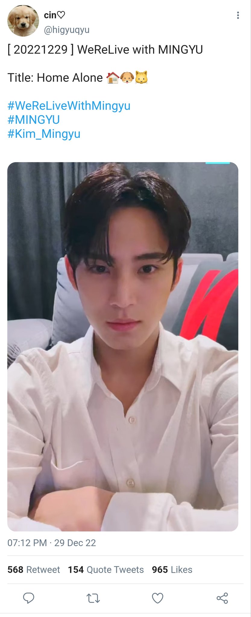 ken currently writing 🍁 on Twitter "minwon eng oneshot mingyu made a