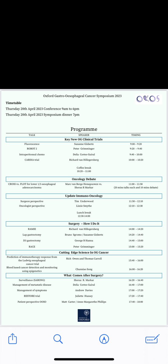 Inaugural Oxford Gastro-Oesophageal symposium 20th April 2023! Now live for registration! World class faculty with cutting edge presentations! Cost includes symposium dinner! Please register ASAP as places limited, using link ogos.uk @ISDE_net @T4UGIS @roux_group