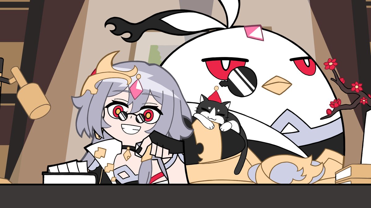 フカ(崩壊3rd) 「#今年も残りわずかなのでお気に入りの4枚を貼る 色々描いたけど今年はこの4枚かし」|ぐんそー@夏コミ申し込んだ絵描き悪魔Vtuberのイラスト