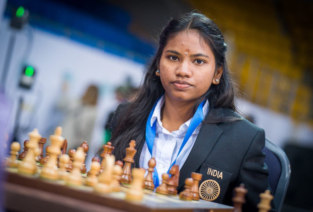 fantasy_champ's tweet photo. सविताश्री भास्कर (@SavithashriB) ने मात्र 15 साल की उम्र में #FIDEWorldRapidChampionship में कांस्य पदक जीता है। सविता श्री को हार्दिक बधाई एवं शुभकामनाएं।🥳🥳🥳🥳 https://t.co/4ZOUtj72gr