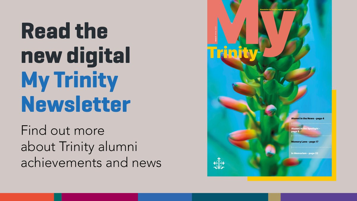 JohnWhitgiftFdn's tweet photo. Click the link below to read the latest digital My Trinity newsletter by @TrinitySchAlumn, Croydon Alumni. Find out about Trinity alumni news, achievements and alumni spotlights and events.

https://t.co/ob1D2s9okM

#TrinitySchool #MyTrinity #Croydon https://t.co/nSmfTRaZfk