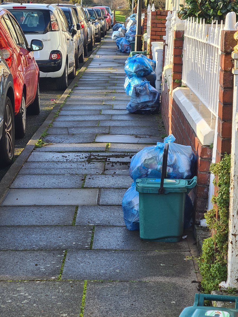 HighburyGeorge's tweet photo. @CarmsCouncil When are you collecting the bins in Raby Street and Park View Terrace??? You asked for them to be put out at the start of the week!!! Totally unacceptable!!! https://t.co/mqLibqvczs