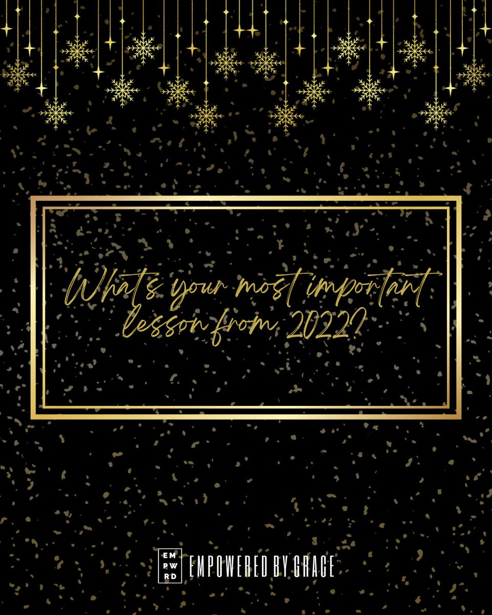 _empwrdbygrace's tweet photo. The past year has brought us a lot of learnings and realizations. So we ask - what's the most important lesson you learned from 2022? Join the conversation in the replies! ♥️

#EmpoweredByGrace | #NewYear2023 🎉 https://t.co/JsLtiUwSR7