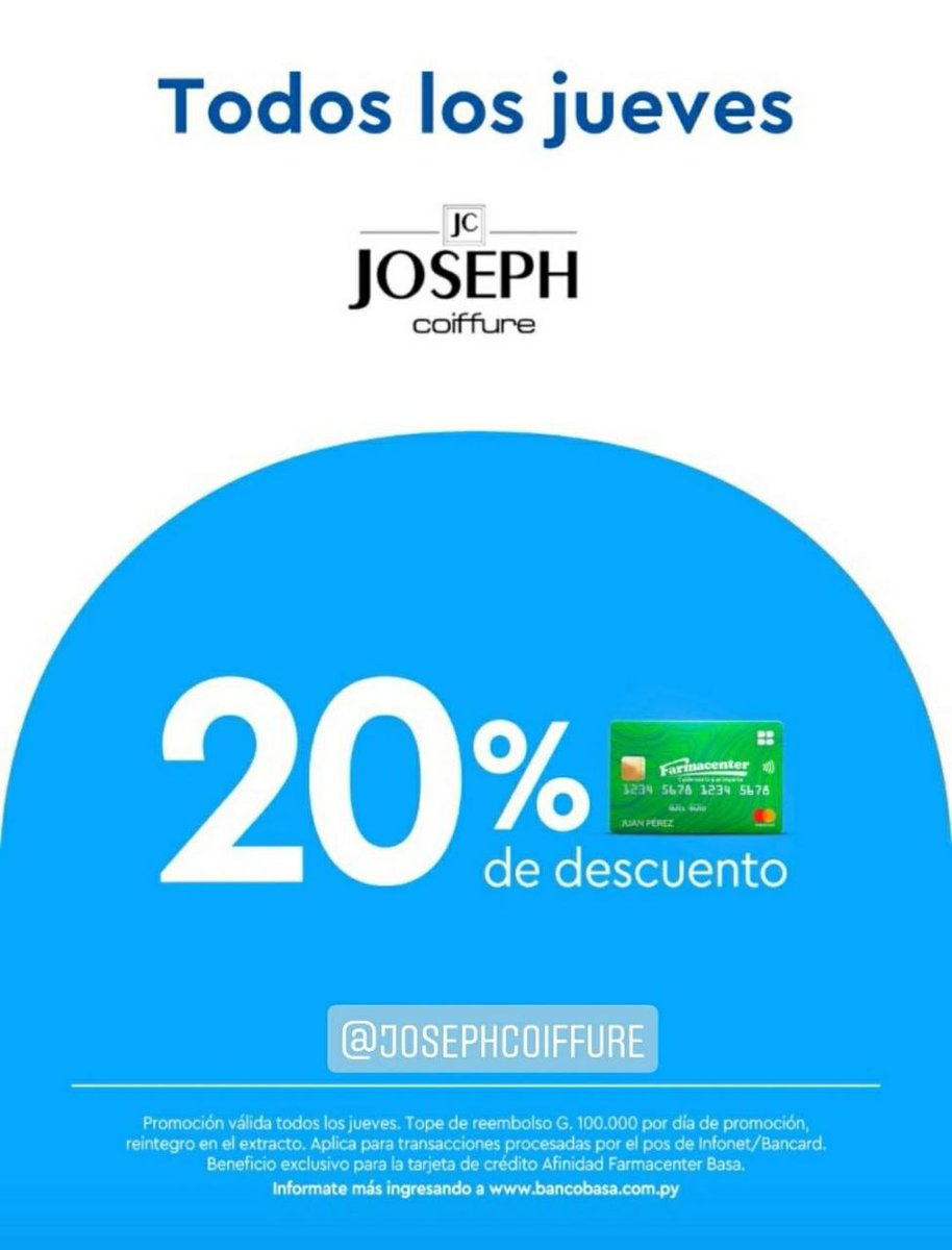 OfertaPy's tweet photo. Promociones del Jueves 29/12
-30% Pharmac - Continental
-20% Joseph - BASA
-15% Supermercados - Bancop
-15% Supermercado - Bancop

Otras 90 ofertas en https://t.co/wixCLEV6YY https://t.co/ASKoLeVpbk