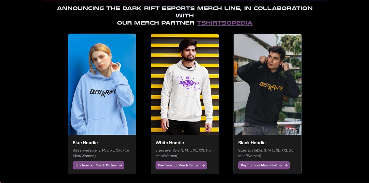 DarkRiftEsports's tweet photo. OFFICIALLY announcing our merch shop. Get DRIPPED out with our hoodies. 🥵

https://t.co/oOY83Mly37 https://t.co/eyDIdjjh1R