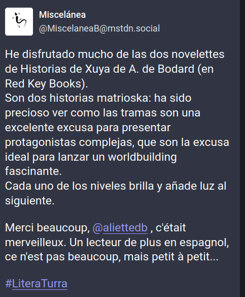 MiscelaneaB's tweet photo. Qué gran acierto, @RedKeyBooks !!👏👏
Ojalá más!! 🥺 https://t.co/3626XZaJLn