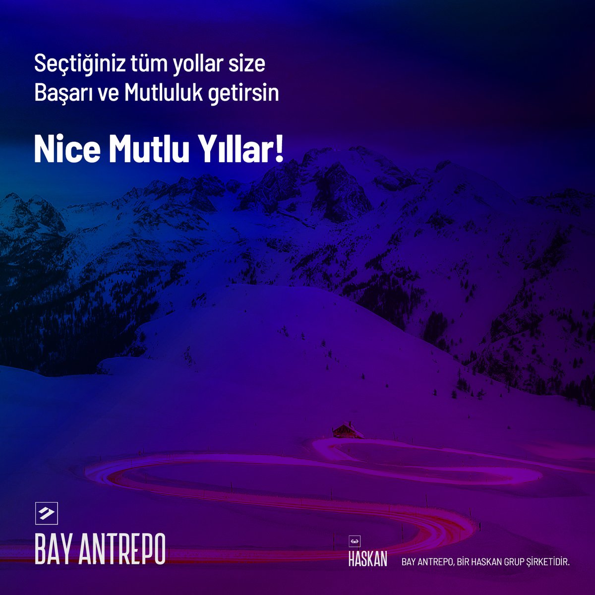 Seçtiğiniz tüm yollar size başarı ve mutluluk getirsin
Nice Mutlu Yıllar!
#Haskan #BayAntrepo #Yeniyıl #Yılbaşı