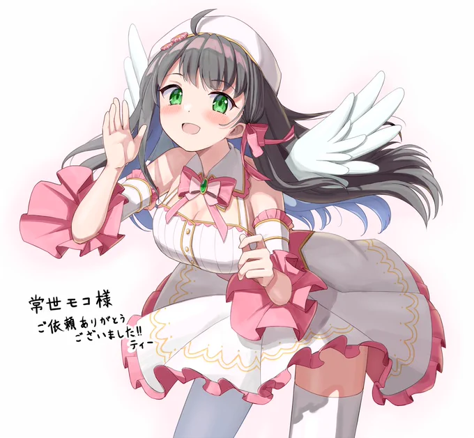 skebにてVtuberの常世モコ様()を描かせていただきました。ご依頼ありがとうございました! #モコあーと 