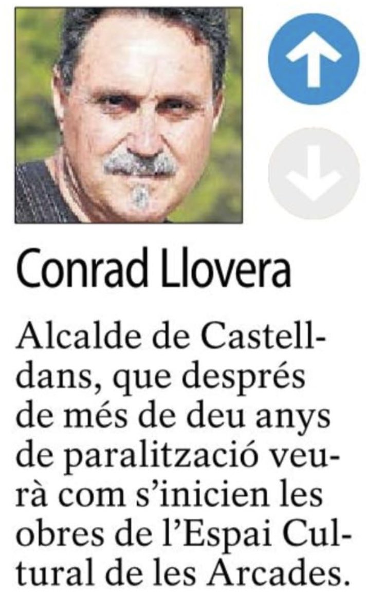 Impulsem Lleida (@impulsemlleida) on Twitter photo 👍El treball ben fet dona els seus fruits. Donem l'enhorabona a l'alcalde de Castelldans i membre d' #ImpulsemLleida <a href="/LloveraSala/">Conrad Llovera Sala</a> per aconseguir, després de molt temps, nous equipaments per al municipi...
📰Notícia de Segre 👍El treball ben fet dona els seus fruits. Donem l'enhorabona a l'alcalde de Castelldans i membre d' #ImpulsemLleida <a href="/LloveraSala/">Conrad Llovera Sala</a> per aconseguir, després de molt temps, nous equipaments per al municipi...
📰Notícia de Segre