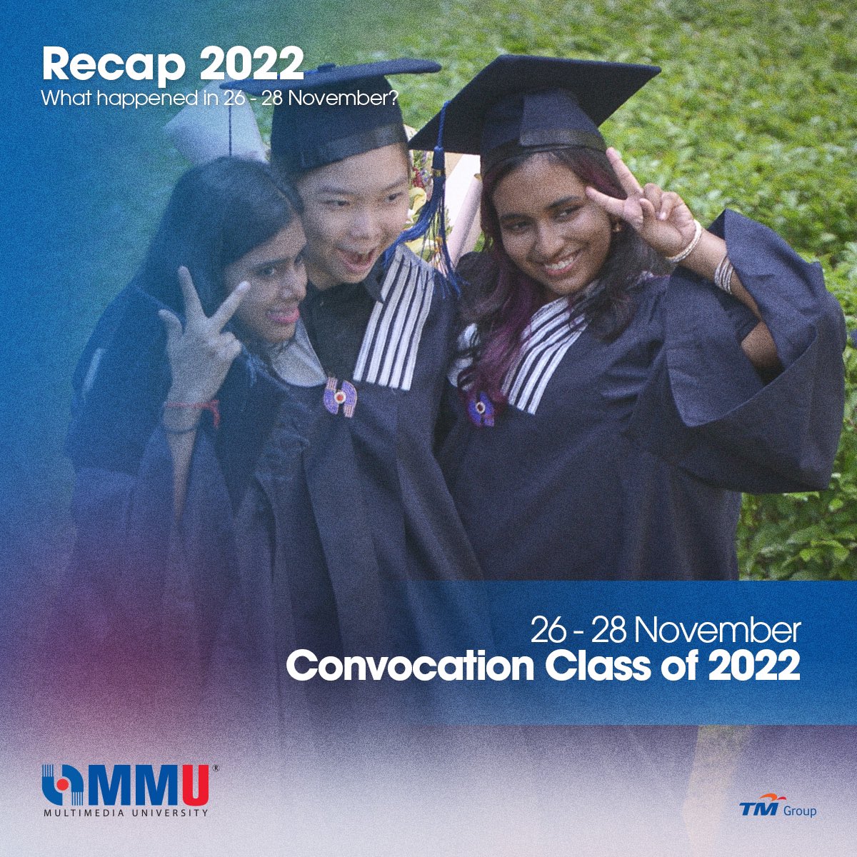 mmumalaysia's tweet photo. πππ 2022 πππππ₯
Letβs celebrate our graduates! This time around, the MMU convocation ceremony was held specially for the class of 2022. Look at them smiling brightly! Weβre so proud of you guys! #mmumalaysia #mmuisyou #mmuplusyou #mmurecap2022 https://t.co/Jv6viGjbJj
