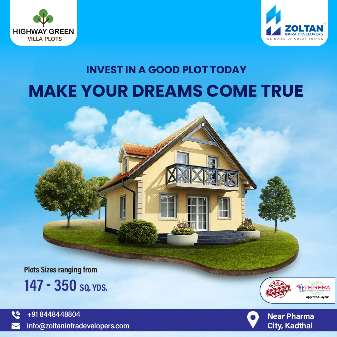 ZoltanLtd's tweet photo. Invest on the Best Plot for your Dream Villa @ DTCP Approved Layout, Kadthal.
Plots size available from 147 to 350 Sq. yds.

Book your site visit Now: 📞+91 8448448804

#villa #villplots #plots #hyderabad #rangareddy #Kadthal #srisailamhighway #land #zoltan #orr https://t.co/nVU9Wq0lda