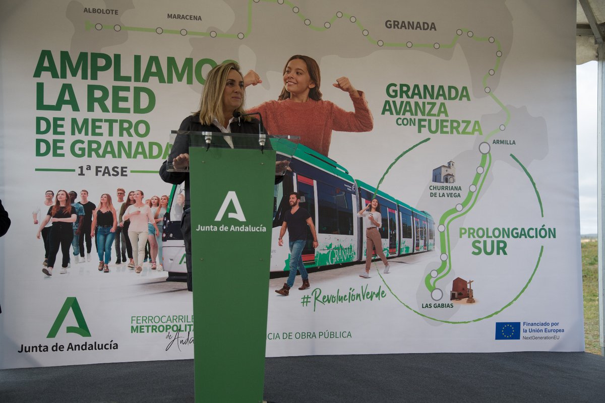 🚇La licitación de las obras de la prolongación sur de #MetrodeGranada es una excelente noticia. 

✅Hace realidad nuestro compromiso con el metropolitano y certifica nuestra capacidad de impulso para la planificación de este proyecto estratégico para la #movilidad en #Granada.