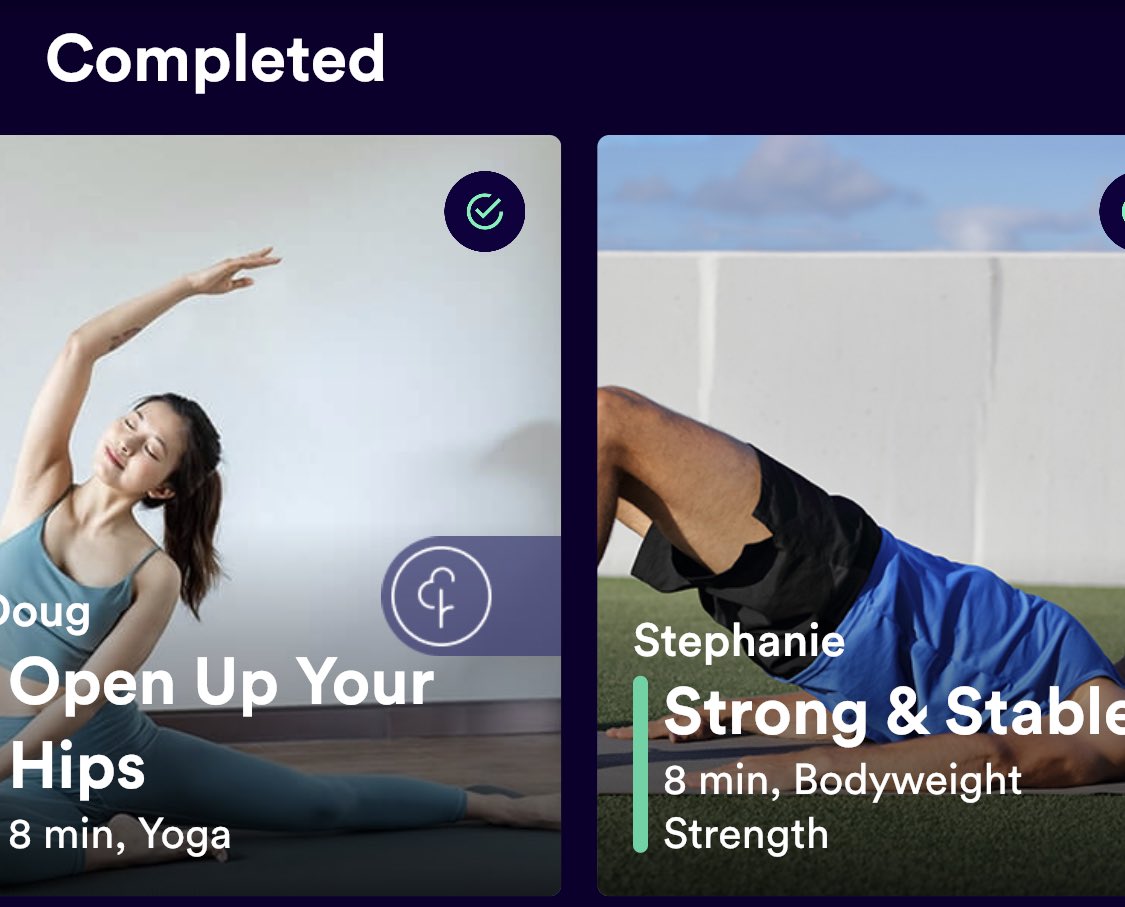 Cupacoco's tweet photo. Oh my goodness first two @WithuTraining #WithUWorkout with Steph and Doug feels good to #stretch and start to get back in touch with my body #teacher5aday #exercise #restup #slowlyslowly https://t.co/xFuN0RY8e9