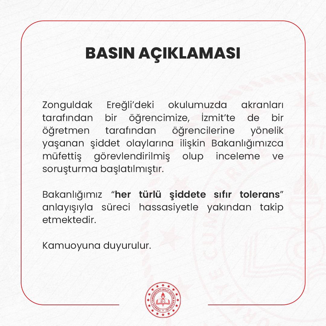 tcmeb's tweet photo. Basın Açıklaması

👉https://t.co/5CP6AlLi5K https://t.co/38IoVoodhY