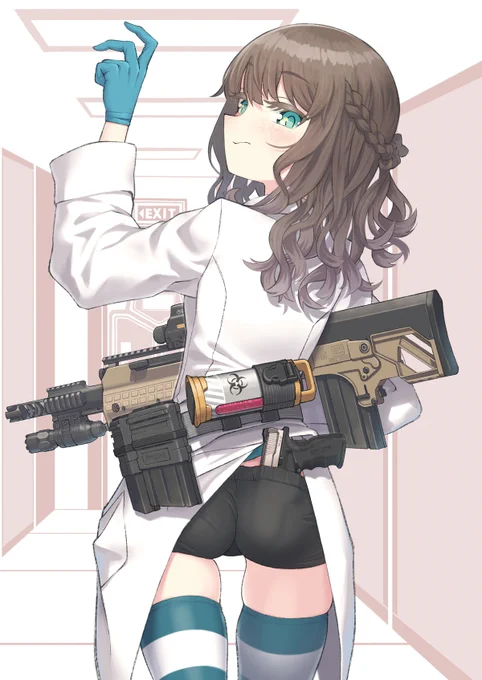 白衣と銃。 