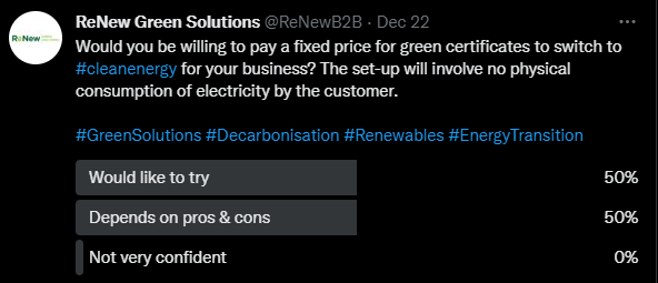 ReNewB2B's tweet photo. An ideal #greensolution for the automobile industry.
Pay a fixed amount for a RE Certificate to opt for no physical consumption of electricity while claiming receipt of the environmental attributes of the REC-generating facility.

Visit https://t.co/2HwiBevdyO to know how! https://t.co/7UoHxT2li4