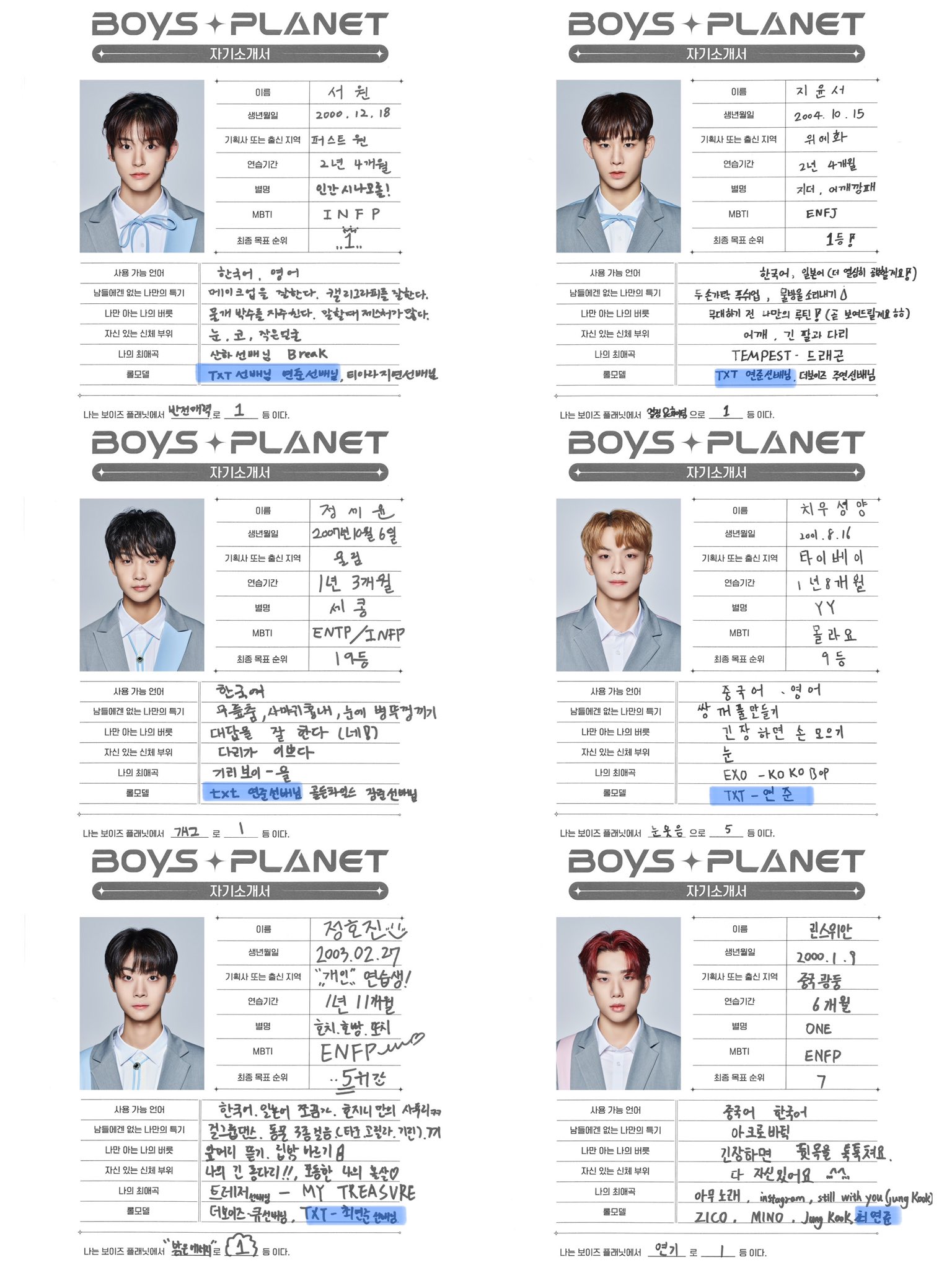 🍬 on Twitter "— YEONJUN From Boys there are 6 trainees