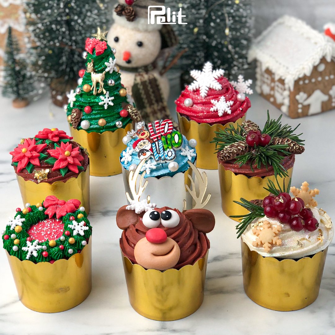 pelitonline's tweet photo. Yeni yıl kutlamalarının mutluluk veren cupcakeleri.💫

#Pelit #Cupcake #Yeniyıl #Yılbaşı #2023 #İstanbul #Ankara https://t.co/TrMa0ygdiX