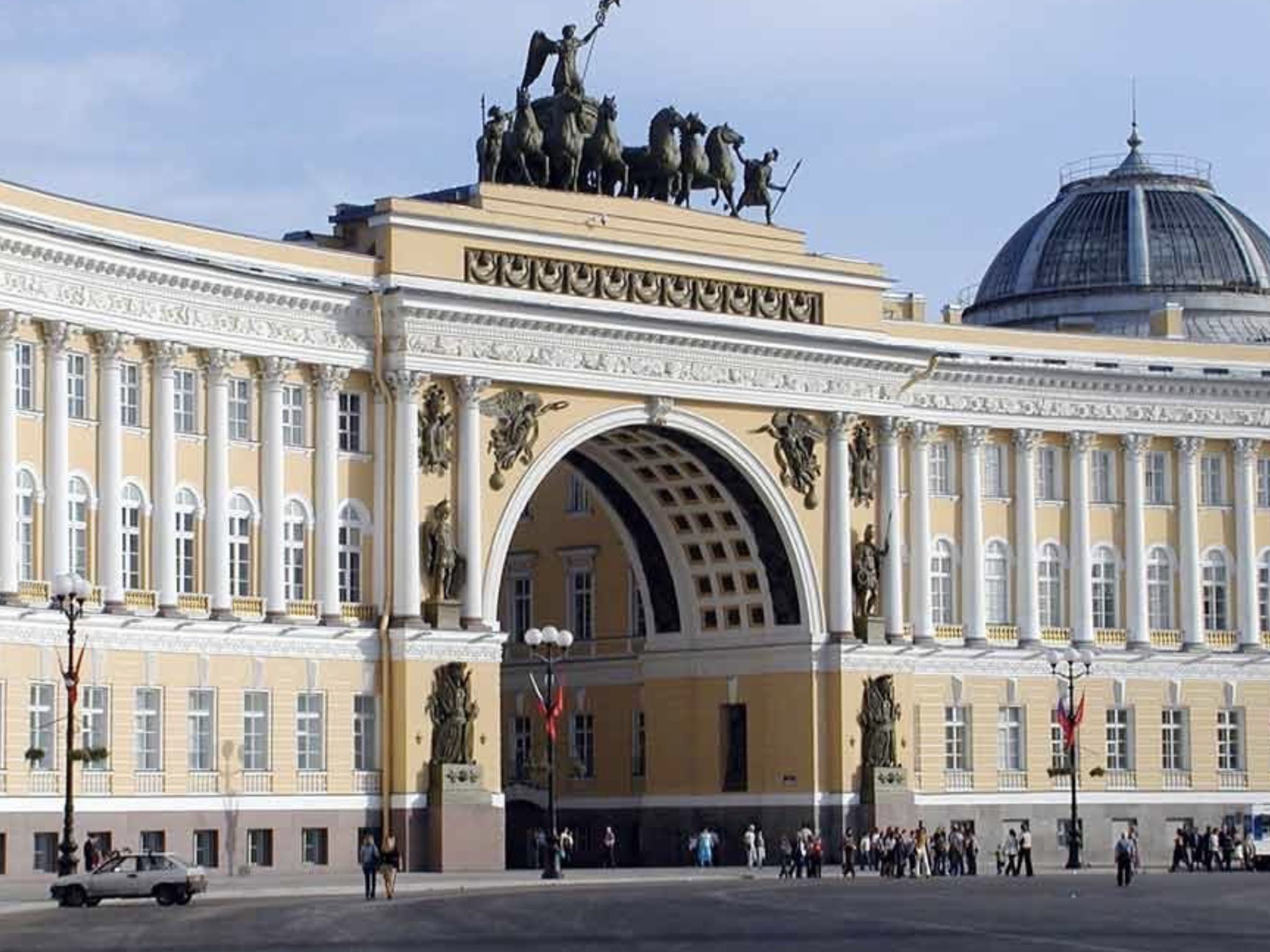 Арка главного штаба в Санкт-Петербурге 19в