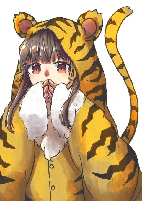 「bangs tiger print」 illustration images(Latest)