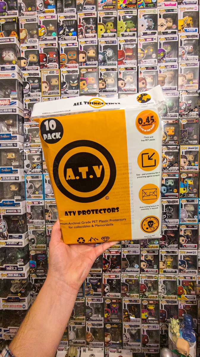 Abber_naffy's tweet photo. It's been a while since I picked up some @ThingsVinyl protectors. Figured it was about time that changed 😎
#funko #atvprotectors #popprotectors #funkopop https://t.co/s172fUvNrE