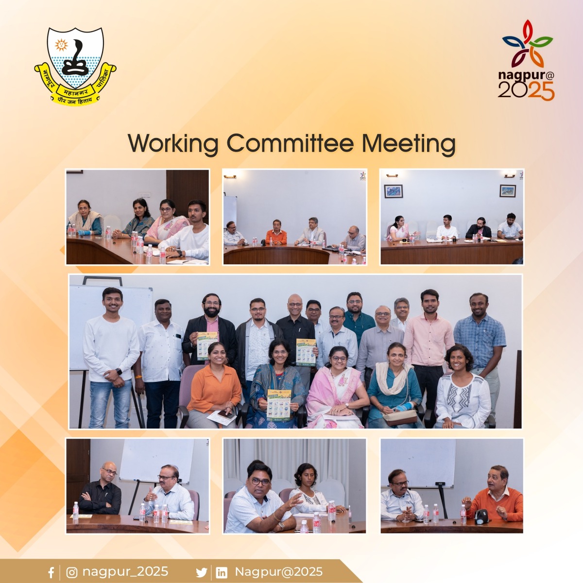 Nagpur_2025's tweet photo. On December 26, Nagpur@2025 had its First Formal Working Committee meeting at Chitnavis Center, to discuss the progress made so far across all the verticals. https://t.co/8MKw08II9E