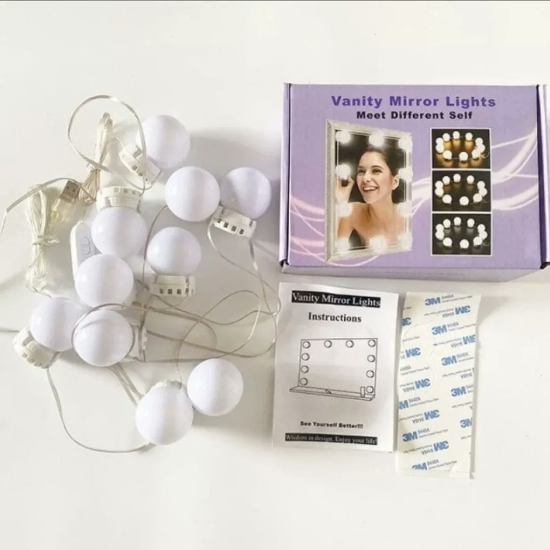 threadsgraphic's tweet image. 10pcs MIRROR VANITY LED LIGHTS
No need to drill holes, Directly stick it on the mirror or mirror frame or wall in a few minutes with strong tape stickers
For order WhatsApp or direct massage.#decora #decoration #decorativity #homedecor #islamabad #womensofislamabad #snowfall2022