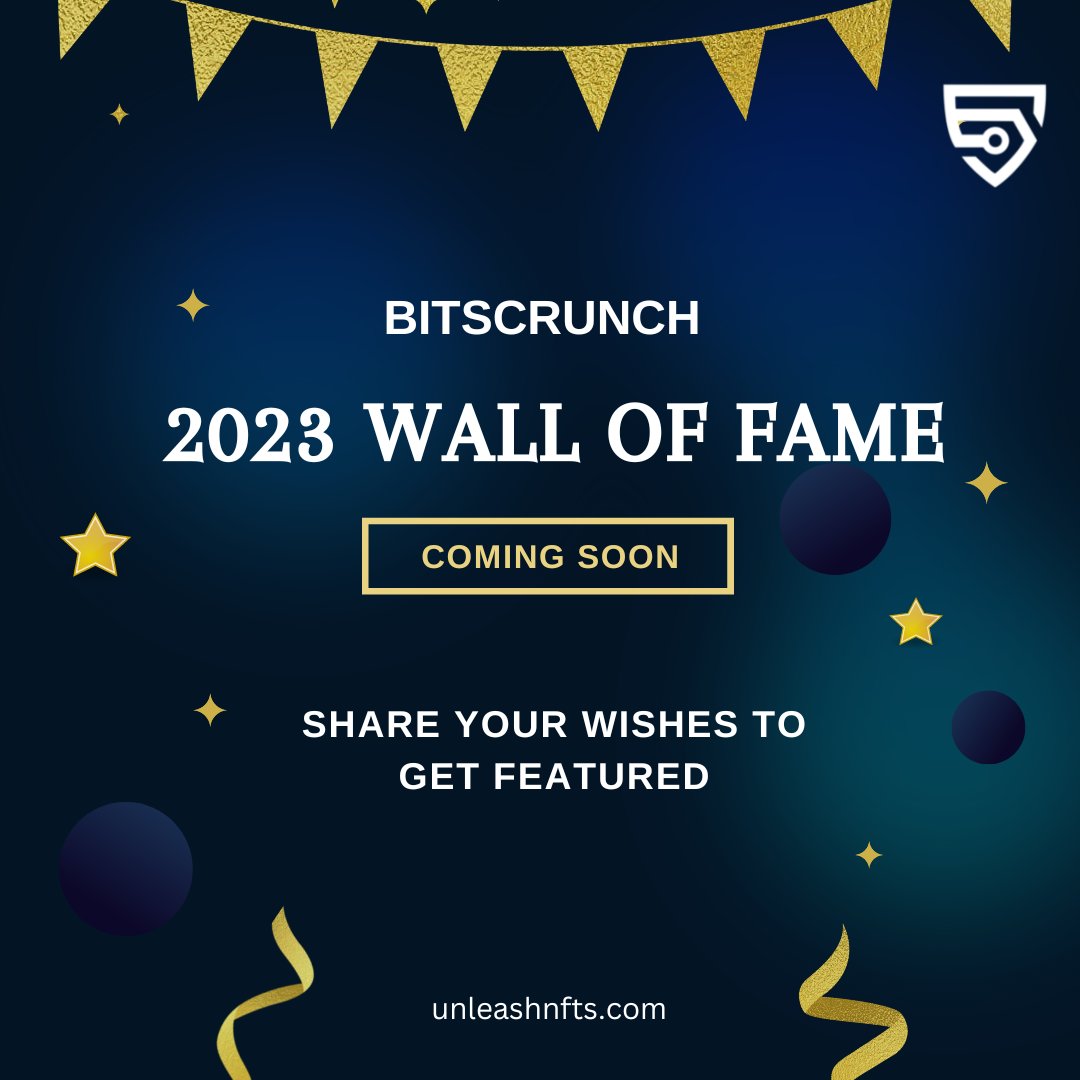 bitsCrunch's tweet photo. Let's make a poster of ♥️ and best wishes for 2023.

Put in your comments, ideas and resolutions for the new year and we will create a "2023 Wall of Fame" with it.

#BYE2022 #Welcome2023 #community #endof2022 https://t.co/0lOFVACZrf