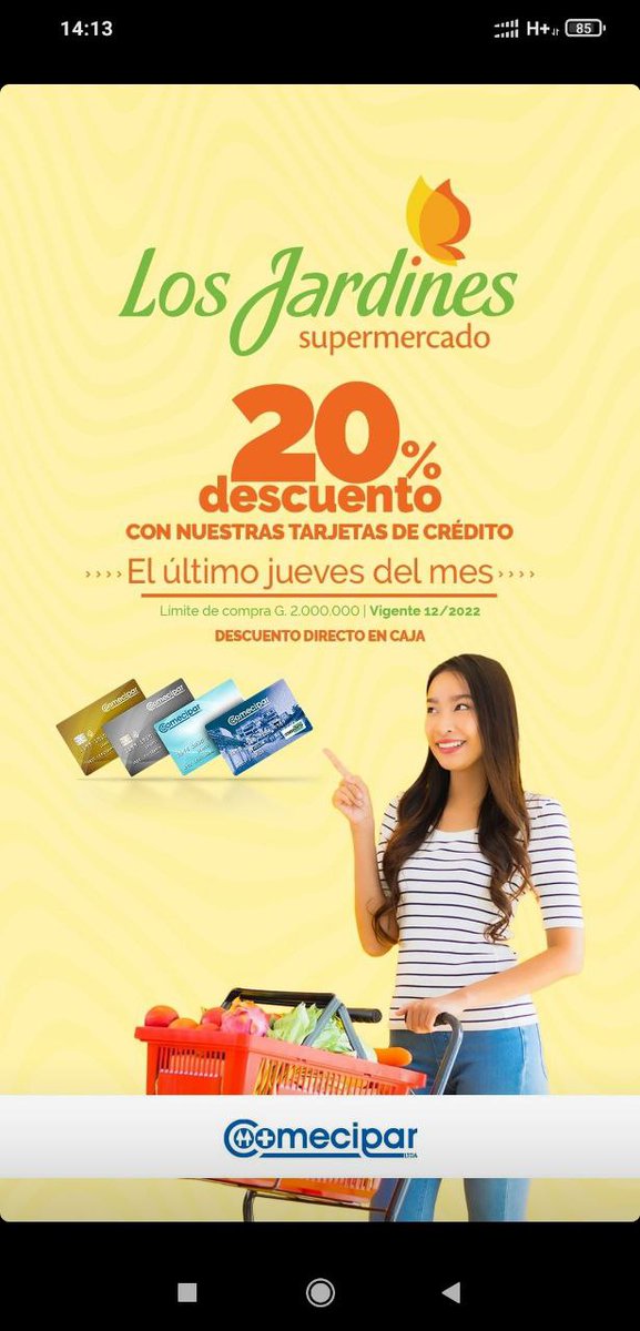 OfertaPy's tweet photo. Promociones del Jueves 29/12
-20% LosJardines - Coomencipar
-15% Beefshop - Bancop
-10% Real - Coomencipar

Otras 90 ofertas en https://t.co/wixCLEV6YY https://t.co/VQaq7xG2Jk