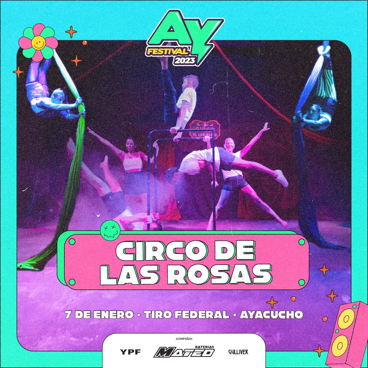 Llega Circo de las Rosas al #AyFestival2023 
Cuando fue la ultima vez que fuiste a un circo? 
🎪🤸‍♀️⚡️