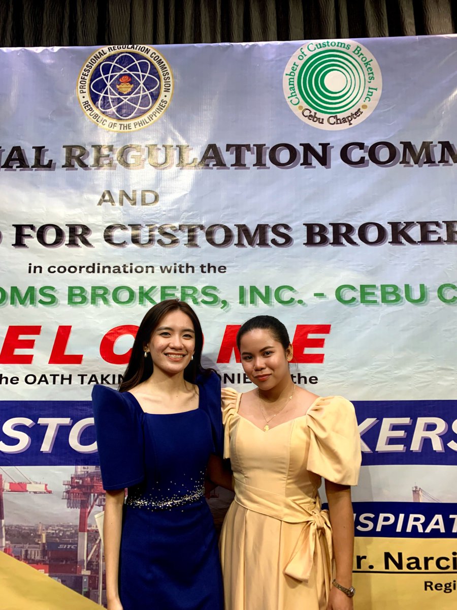 pscasucmain's tweet photo. We would like to thank the CCBI - Cebu Chapter for giving the PSCAS President, Ms. Karylle Kaye T. Navaja and the PSCAS MRO II, Ms. Lycca Gail A. Tejero the opportunity to host and witness this very special event as the newly Licensed Customs Brokers took their oath.

++ https://t.co/MLexJyVN6P