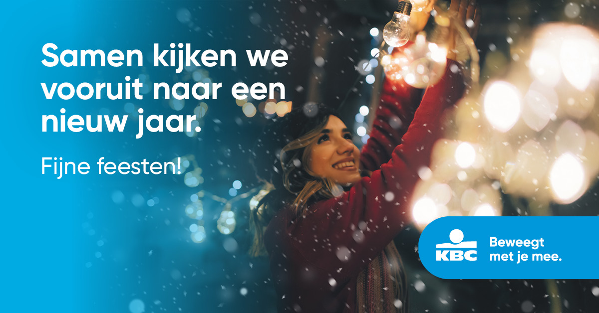 Het nieuwe jaar is alweer in zicht. Heb je al plannen gemaakt, of laat je 2023 gewoon op je afkomen? Wij staan in elk geval voor je klaar als je ons nodig hebt. Laten we dus samen vooruitkijken en er iets moois van maken. Prettige feestdagen!

#kbcbeweegtmetjemee