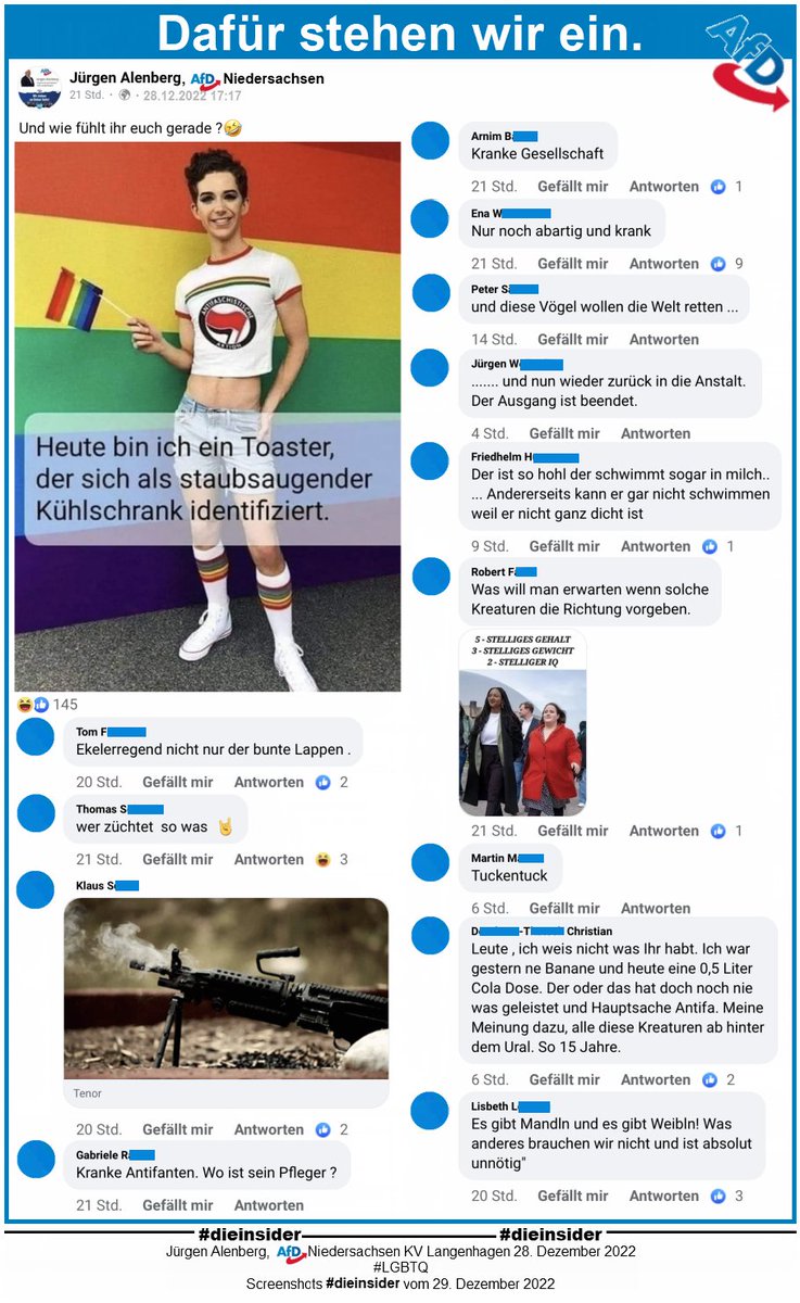 Die_Insider's tweet photo. So sieht es aus, wenn die Achtung vor Menschen mit Füßen getreten wird. Menschen aufgrund ihrer sexuellen Ausrichtung ausgegrenzt, diffamiert und lächerlich gemacht werden.

#AfDVerbot #LGBTQ 🏳‍🌈
#GemeinsamGegenHass #DieInsider https://t.co/PIB0vtTpmg