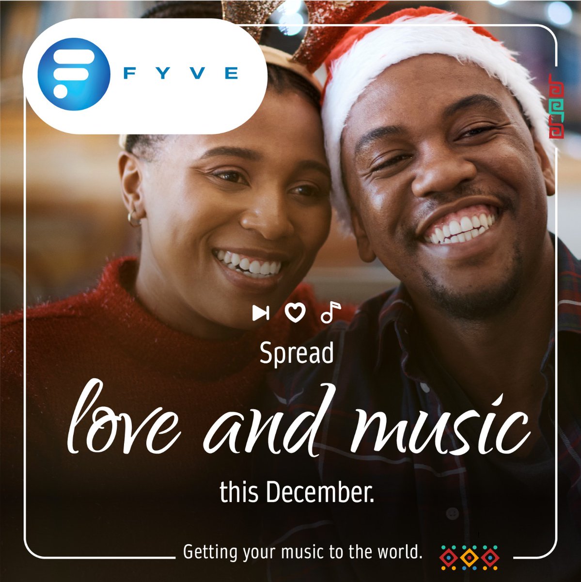 fyveworld's tweet photo. https://t.co/84uv2N2bbc your music is your love language. Why not share that with the world this festive season. Upload your songs to the FYVE app and you can! https://t.co/8nL42P3U2E