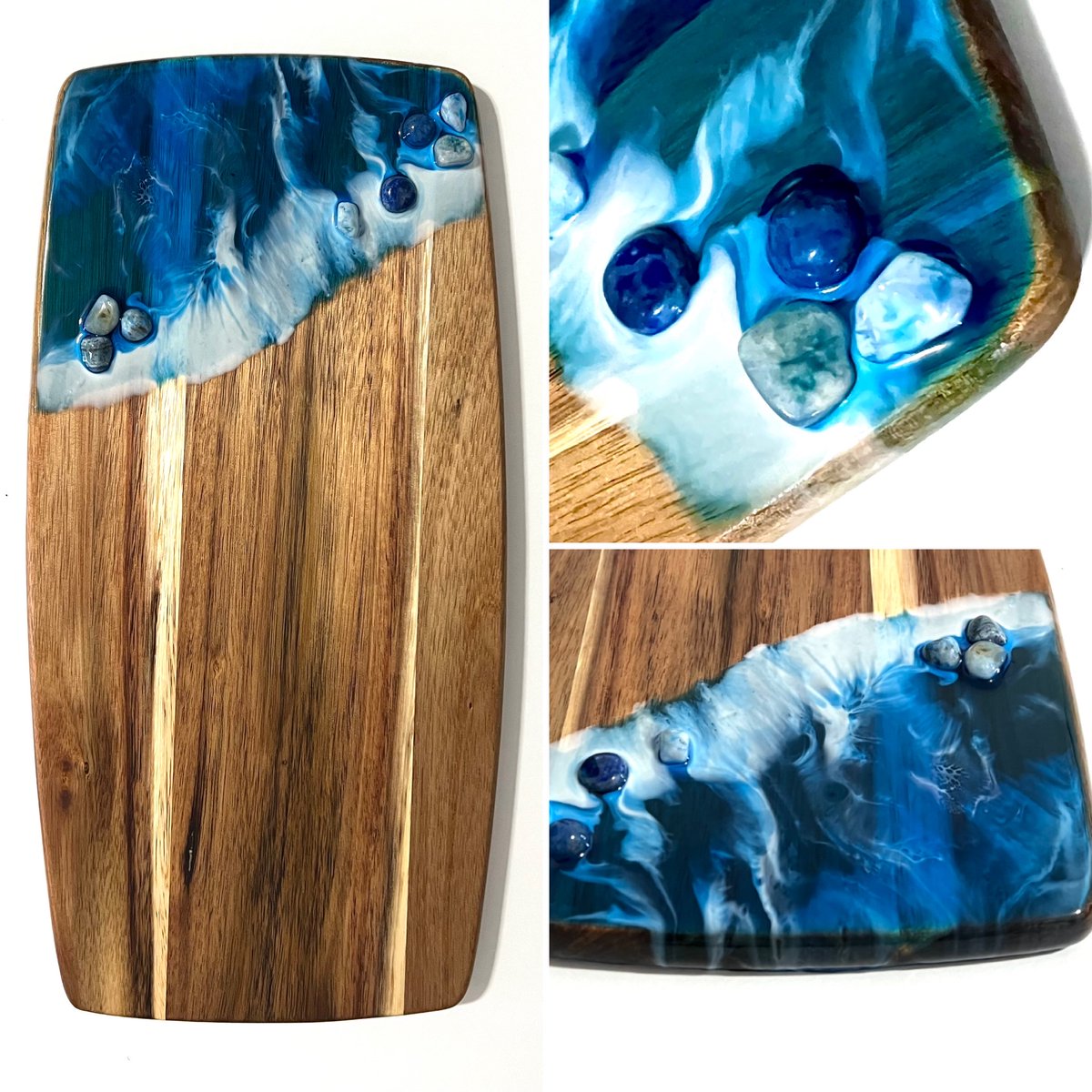 jonson_pamela's tweet photo. Inventory reduction Sale. Save 25% until January 7, 2023 on this one of a kind, unique charcuterie board with real gemstones. https://t.co/0p85XAgdFX #charcuterieboard #charcuterie #charcuterieplatter #servingboard #cheeseboard #winetasting #newyearsale #inventoryreductionsale https://t.co/rRv1s0QqSJ