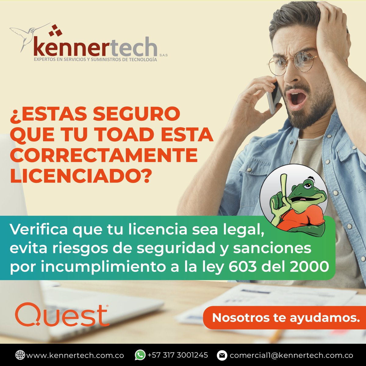 kennertech_SAS's tweet photo. Sancionando los procesos piratas ❌ 🏴‍☠️
La Ley 603 en Colombia es uno de los requisitos que como empresa debes tener en cuenta en cuestión de procesos legales📝. 
 
Permítenos asesorarte: 📲 +57 317 3001245

#Kennertech  #toad #Ley603 #Colombia #pirata #ilegal #legal https://t.co/w606c8YjPH
