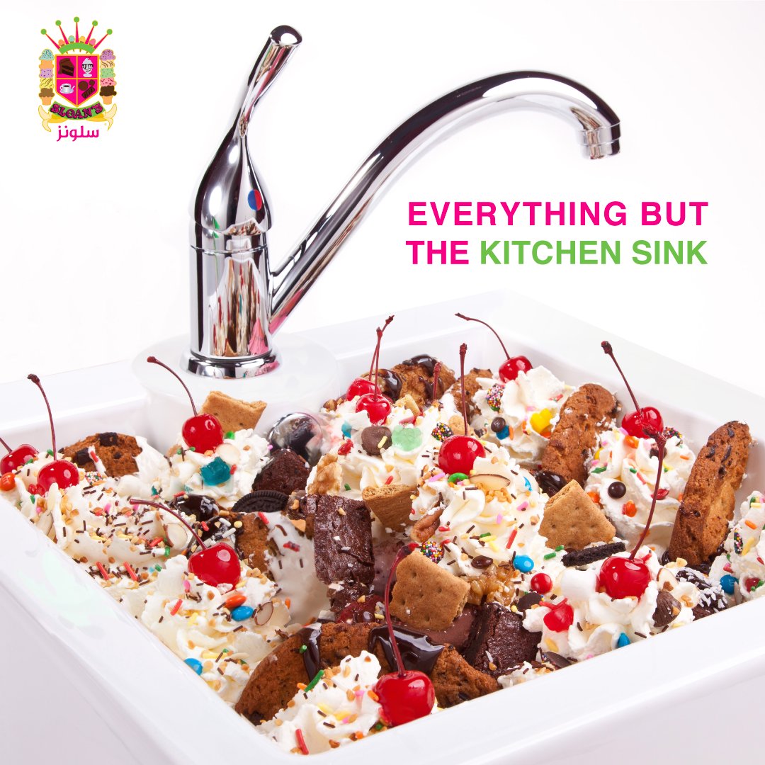 Sloans_KSA's tweet photo. مع آيس كريم سلونز نخلي المستحيل ممكن! 😋

That's because it is the ultimate sundae and comes with absolutely everything, even the kitchen sink!😋

#kitchen_sink #Icecream #hormonfree #RBST #flavors #mix #desserts #toys #candy #applecandy #candies #نكهات_يسكريم #نكهات_مختلفة https://t.co/b7DALrvtxi