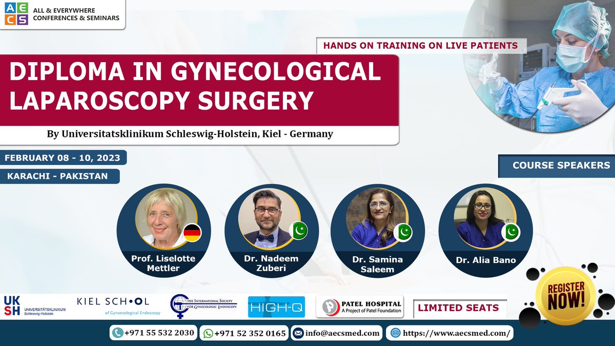 aecsmed's tweet photo. 🎓 DIPLOMA IN GYNECOLOGICAL LAPAROSCOPY SURGERY
Course web link : https://t.co/cUTTzaguYx

#laproscopy #laproscopysurgery #gynecology #doctor #medical #medicaltraining #medicalcourses #surgeon #surgery #generalsurgeon #aecs #aecsmed #laparoscopy #laparoscopicsurgery #hysteroscopy https://t.co/OzKPyaSCtY