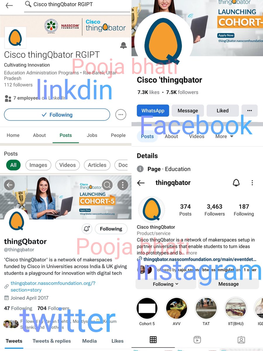 Pooja_bhatii's tweet image. D. Reading Human Minds 

Following On All Your Platforms 
#thingQbator #Cisco_in #NASSCOMFoundation  #aicourses #aicontest @thingqbator 
Tag
@Mrskiranb 
@achaluramb 
@GalaxyKriswa