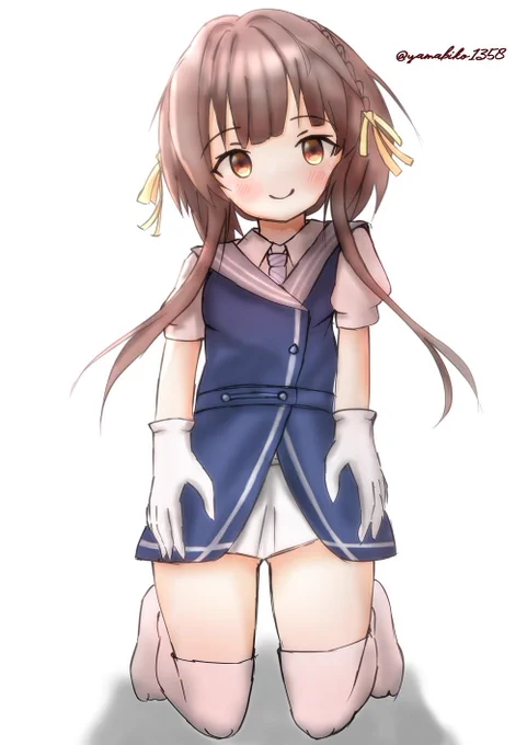鵜来(うくる)描きましたm(_ _)m#艦これ版深夜の真剣お絵描き60分一本勝負#艦これ版真剣お絵描き60分一本勝負_20221229 
