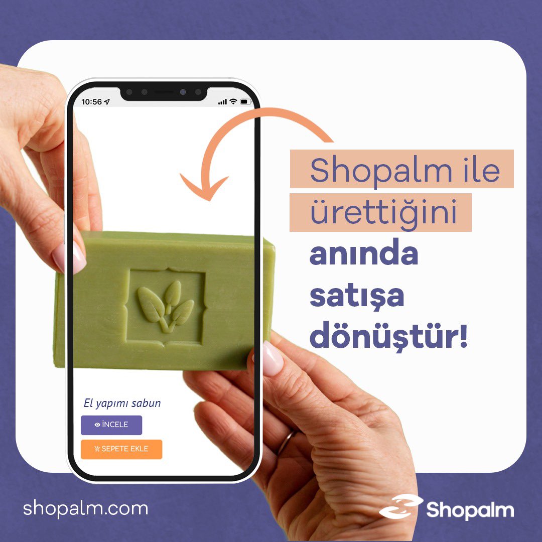 Ürettiğin ürünün fotoğrafını çek ve anında sitene yükle! Shopalm’a gelerek kolayca e-ticarete başla!

#shopalm #onlinemağaza #eticaret
#kadıngirişimciler #internettensatış