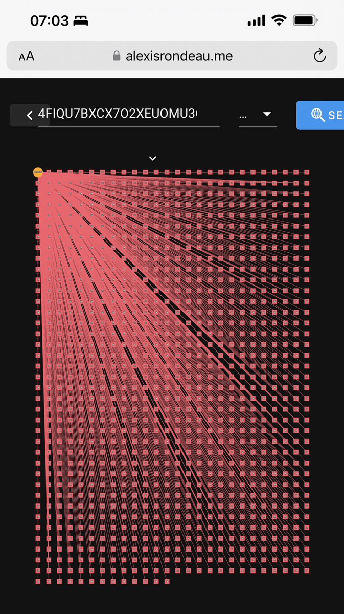 2 days ago someone appears to have tested the throughput of <a href="/Algorand/">Algorand</a> with 50k transactions at once.

Today it appears as though a lighter test is being performed— 600,000 transactions, spaced over 6 hours.

They’re sending 0 $algo transactions. Fun times.
algoexplorer.io/address/4FIQU7…