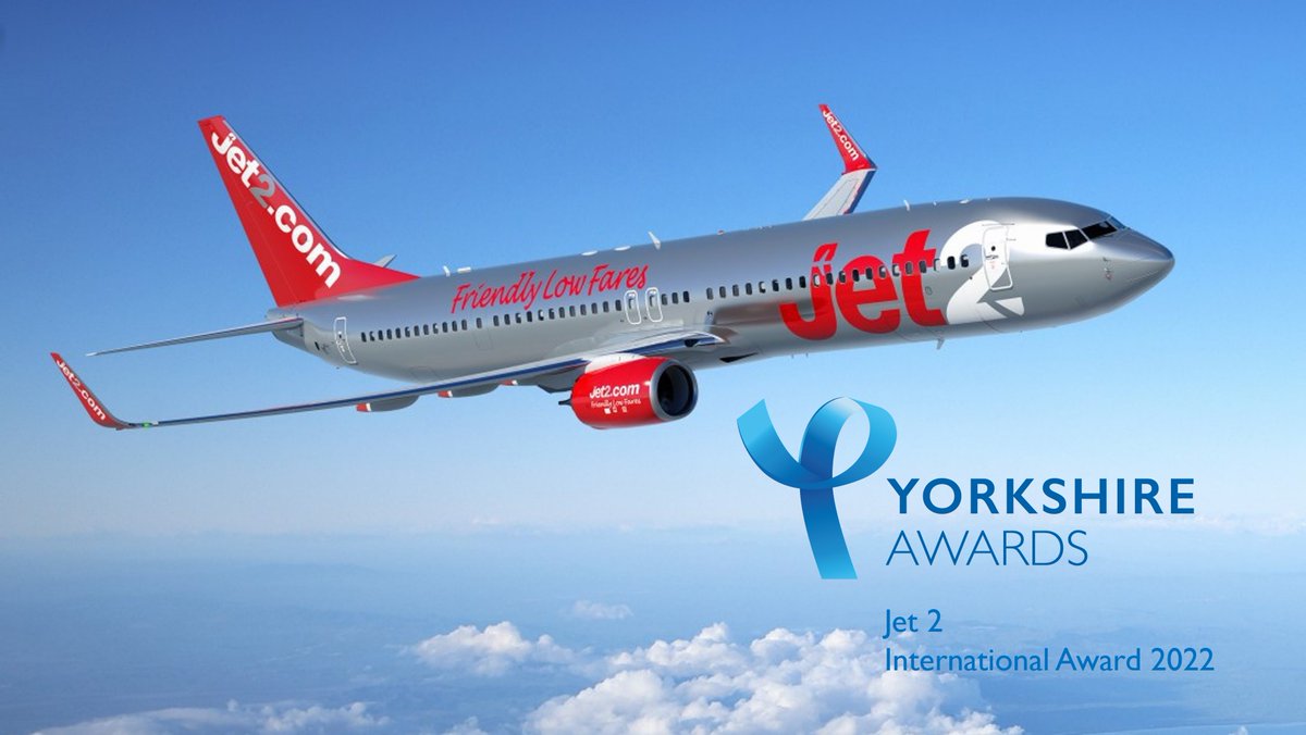 We are pleased to announce that JET 2 has won this year's Yorkshire Award, INTERNATIONAL AWARD category. They will receive the award at a Gala Dinner & Awards Ceremony in Leeds on 3rd March: theyorkshiresociety.org/event/34th-yor… @jet2tweets