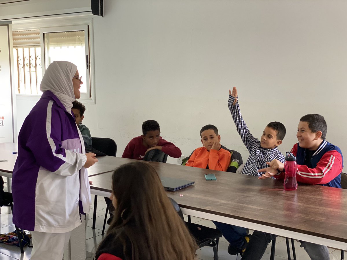Najla_Missalati's tweet image. @monia_Eljowhary has a great talent for teaching and interacting with kids. She made the #conditions in #programming look easy. Coding isn’t complicated if you have the right mentor #OperationCode @CanEmbLibya @Shecodes2018