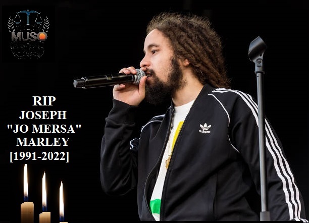 artists4society's tweet photo. JO MERSA PASSED AWAY 
Joseph‘Jo Mersa’Marley,the grandson of famed #ReggaeMusician #BobMarley and eldest son of eight-time #Grammywinner #StephenMarley has died at the age of 31.#Jomersamarley,who was also a reggae musician &amp; DJ-known professionally as Jo Mersa.#RIPJoMersaMarley https://t.co/k3dfmujshQ