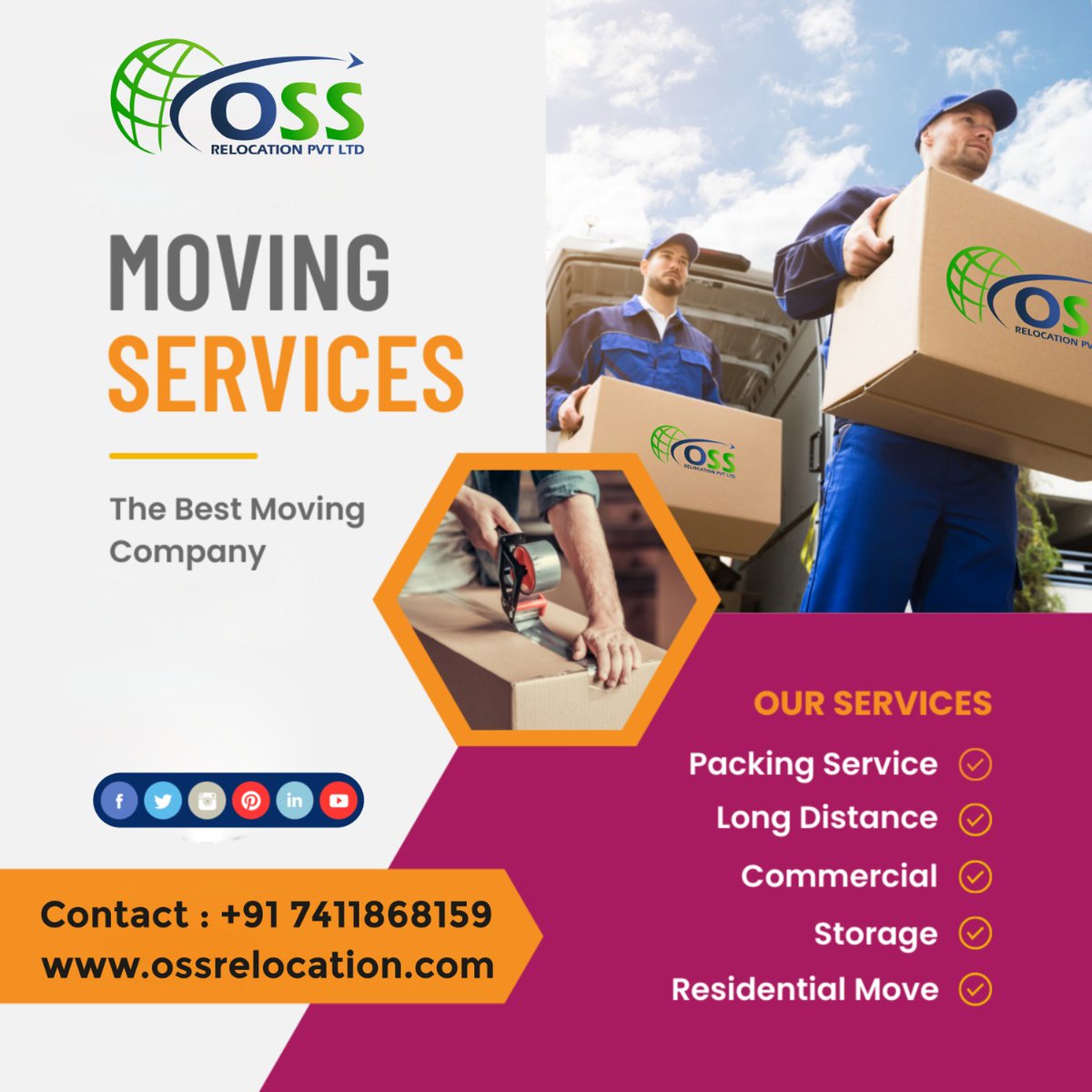 We are here to save your time and energy.
100% safe.
Best Packers and Movers company with complete range of moving and storage all over India.
For more details contact us:- +91 7411868159
or visit ossrelocation.com

#moverandpackers #movers #relocators #karnatakatourism